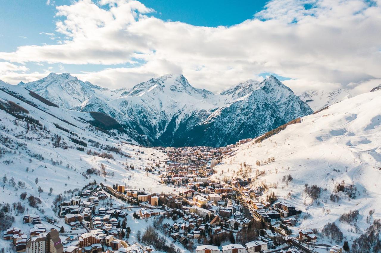 Hotel Cote Brune Les Deux Alpes Buitenkant foto